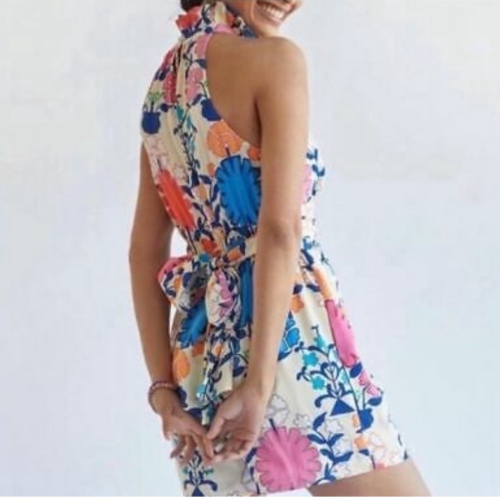 Floral Halter Neck Romper Rachel Zoe - Picture 4 of 5